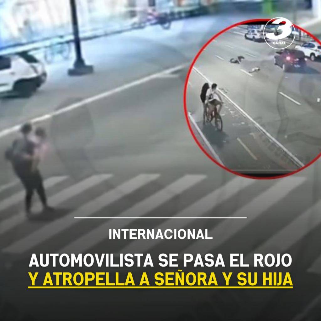 AUTOMOVILISTA SE PASA EL ROJO Y ATROPELLA A SEÑORA Y SU HIJA - El Ahuizote