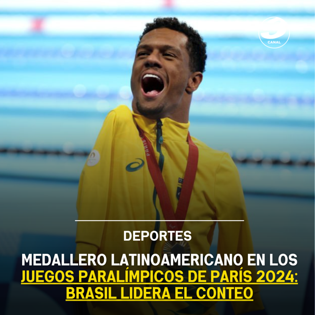 MEDALLERO LATINOAMERICANO EN LOS JUEGOS PARALÍMPICOS DE PARÍS 2024