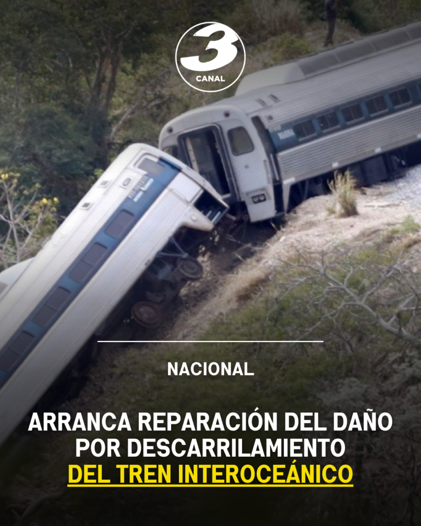 Arranca reparación del daño por descarrilamiento del Tren Interoceánico