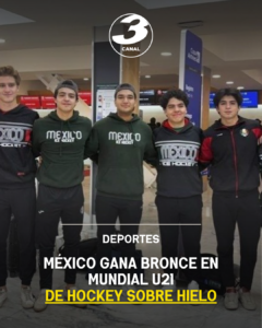 México gana bronce en Mundial U21 de hockey sobre hielo
