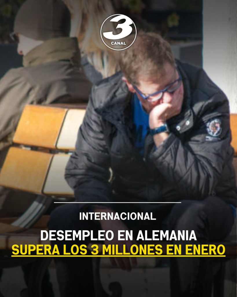 Desempleo en Alemania supera los 3 millones en enero