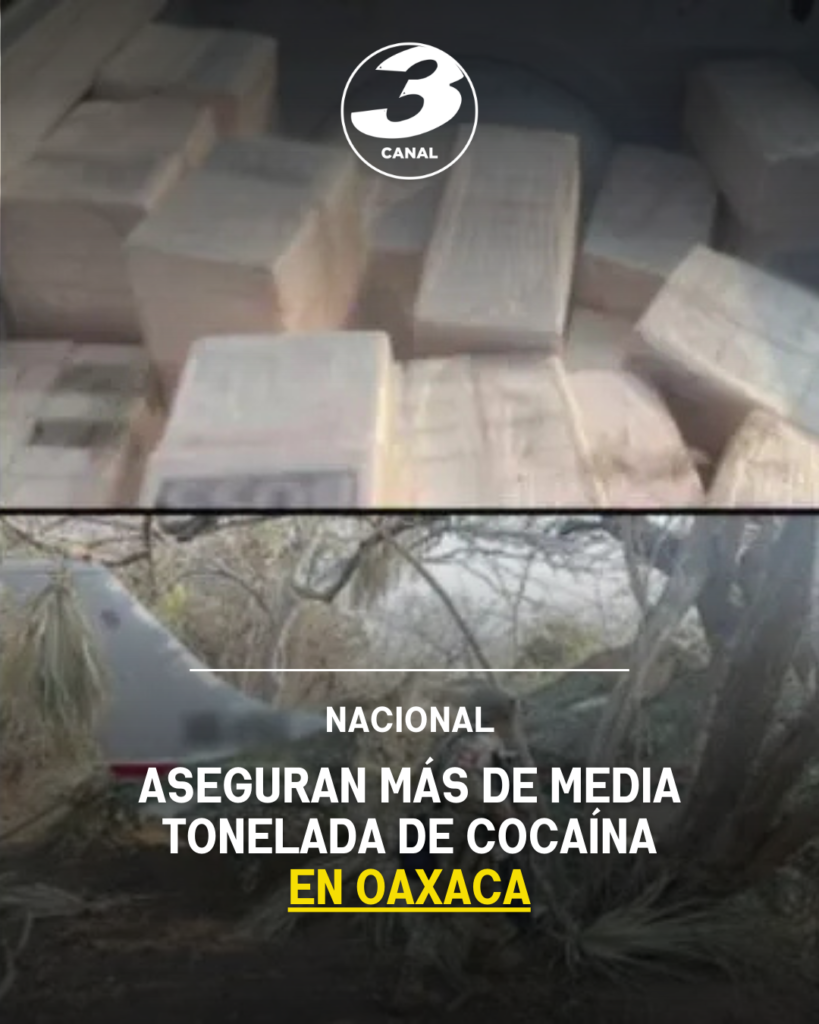 Aseguran más de media tonelada de cocaína en Oaxaca