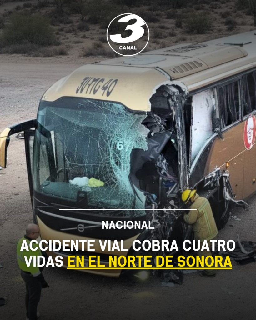 Accidente vial cobra cuatro vidas en el norte de Sonora