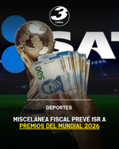 Miscelánea fiscal prevé ISR a premios del Mundial 2026