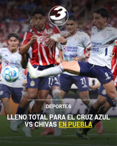 Lleno total para el Cruz Azul vs Chivas en Puebla