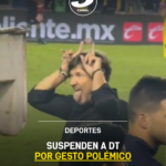 Suspenden a DT por gesto polémico