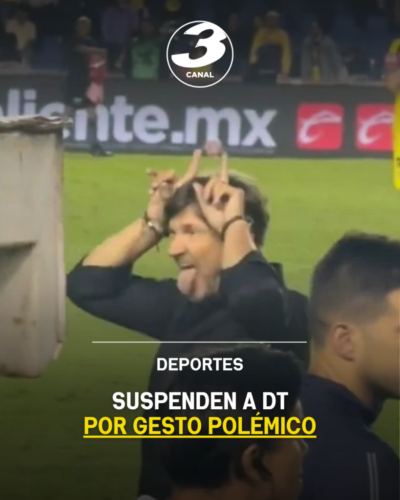 Suspenden a DT por gesto polémico