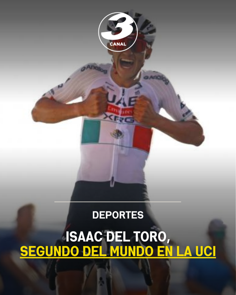 Isaac del Toro, segundo del mundo en la UCI
