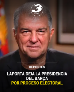 Laporta deja la presidencia del Barça por proceso electoral