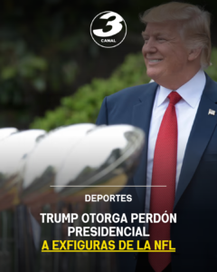 Trump otorga perdón presidencial a exfiguras de la NFL