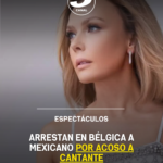 Arrestan en Bélgica a mexicano por acoso a cantante