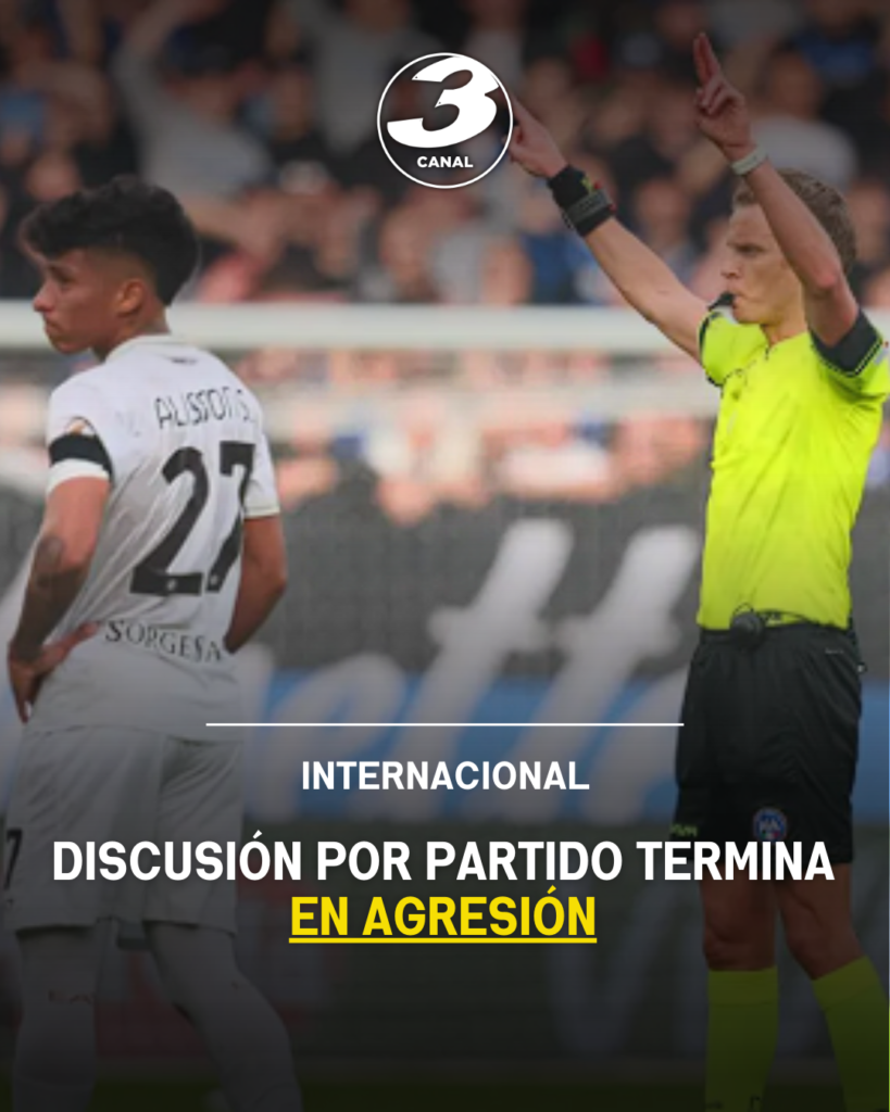 Discusión por partido termina en agresión