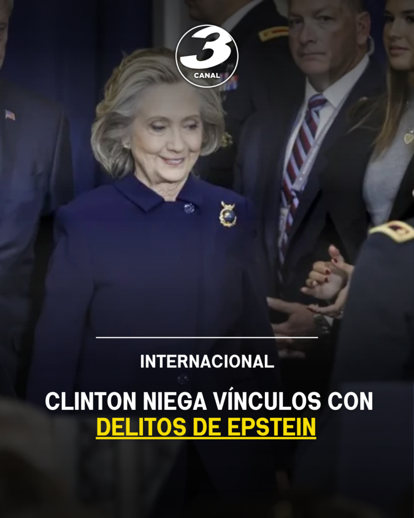 Clinton niega vínculos con delitos de Epstein