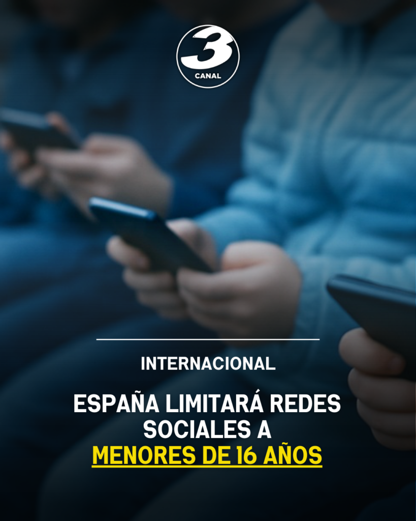 España limitará redes sociales a menores de 16 años