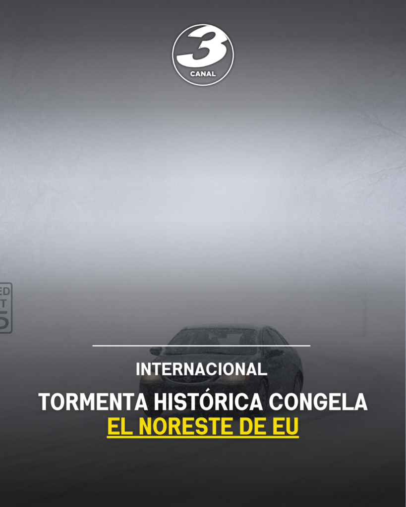 Tormenta histórica congela el noreste de EU