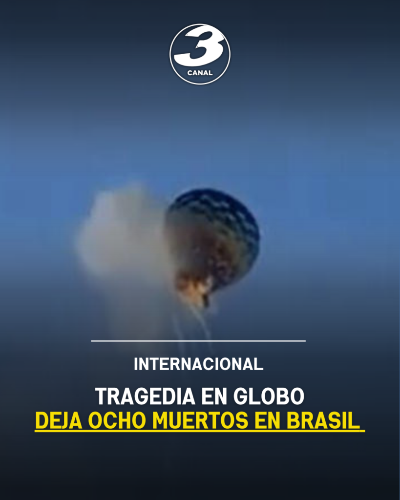 Tragedia en globo deja ocho muertos en Brasil
