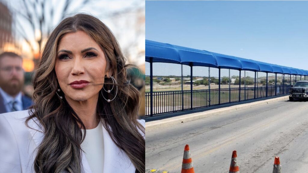 Suspenden cruce en el puente Piedras Negras–Eagle Pass por operativo federal en visita de Kristi Noem