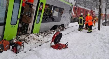 Avalancha provoca descarrilamiento de tren en Suiza; cinco personas resultan heridas