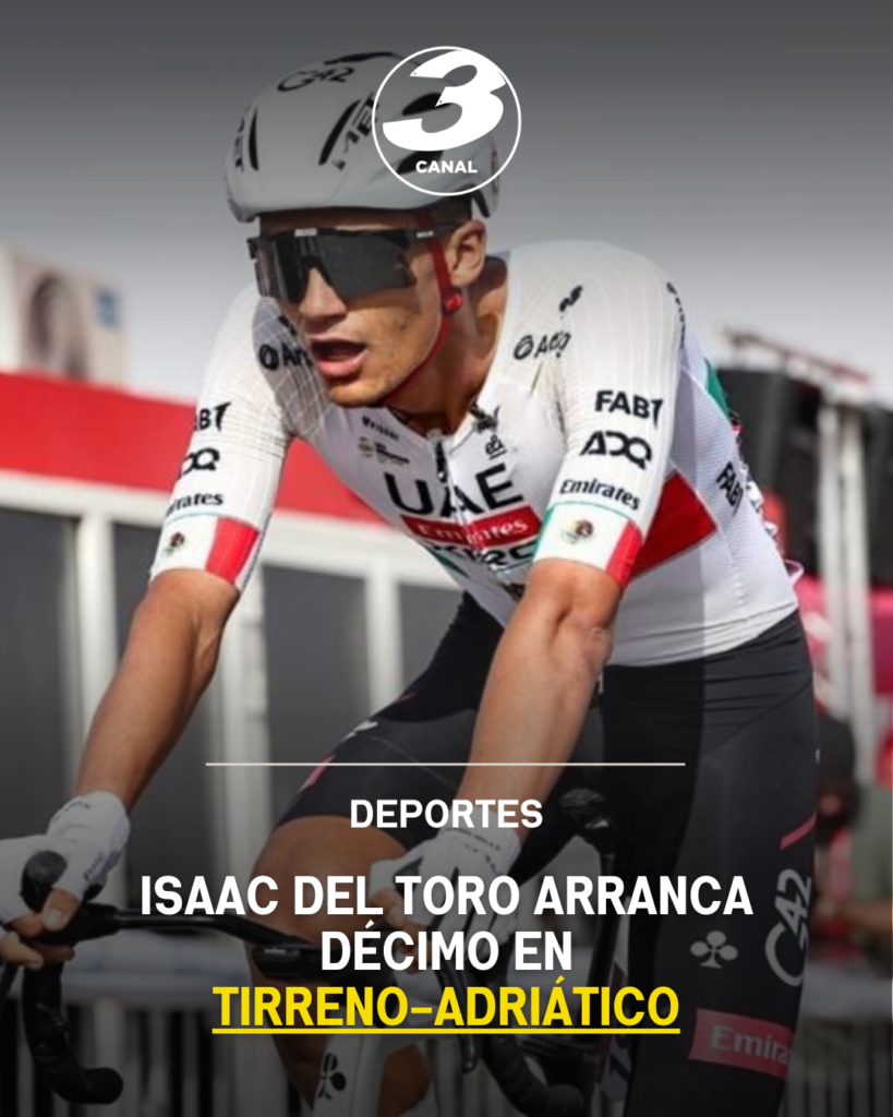 Isaac del Toro arranca décimo en Tirreno-Adriático