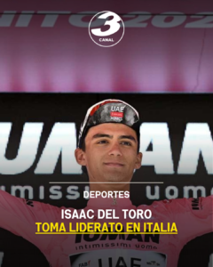 Isaac del Toro toma liderato en Italia