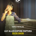 Lily Allen expone ruptura en su show
