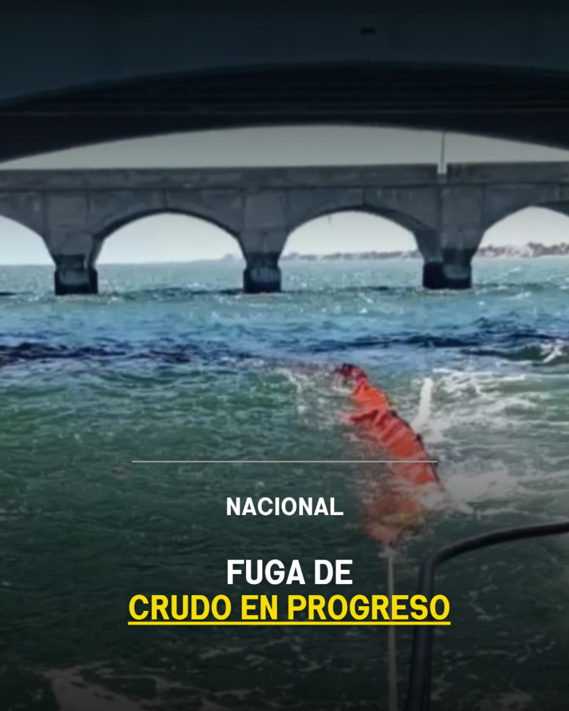 Fuga de crudo en Progreso