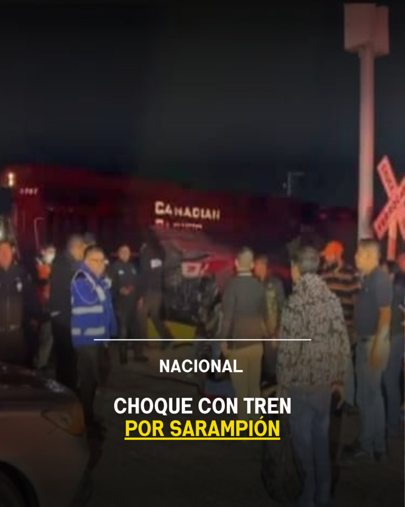 Choque con tren deja un muerto