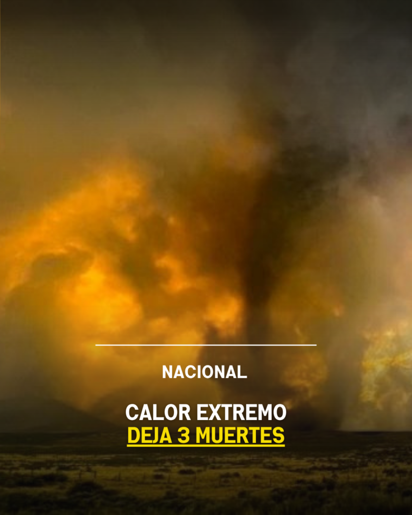 Calor extremo deja 3 muertes