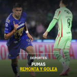 Pumas remonta y golea