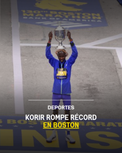 Korir rompe récord en Boston