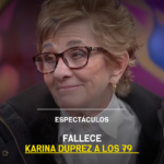 Fallece Karina Duprez a los 79