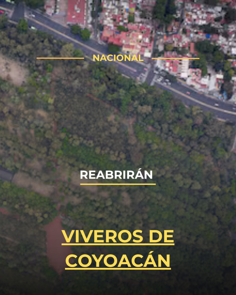 Reabrirán Viveros de Coyoacán