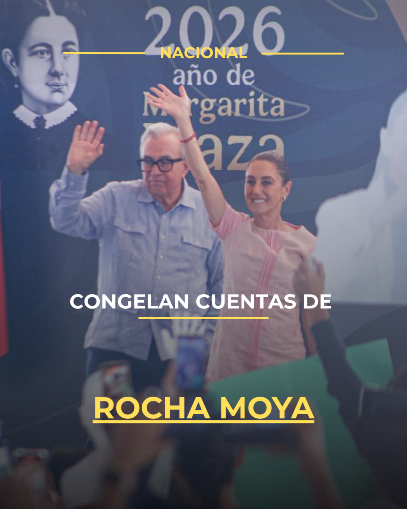 Congelan cuentas de Rocha Moya