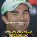 Rumores apuntan a salida de Checo de Cadillac