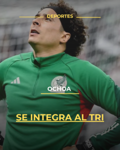 Ochoa se integra al Tri