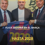 Flick seguirá en el Barça hasta 2028