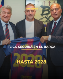 Flick seguirá en el Barça hasta 2028