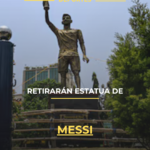 Retirarán estatua de Messi