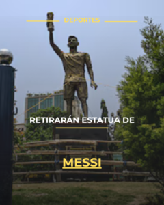 Retirarán estatua de Messi