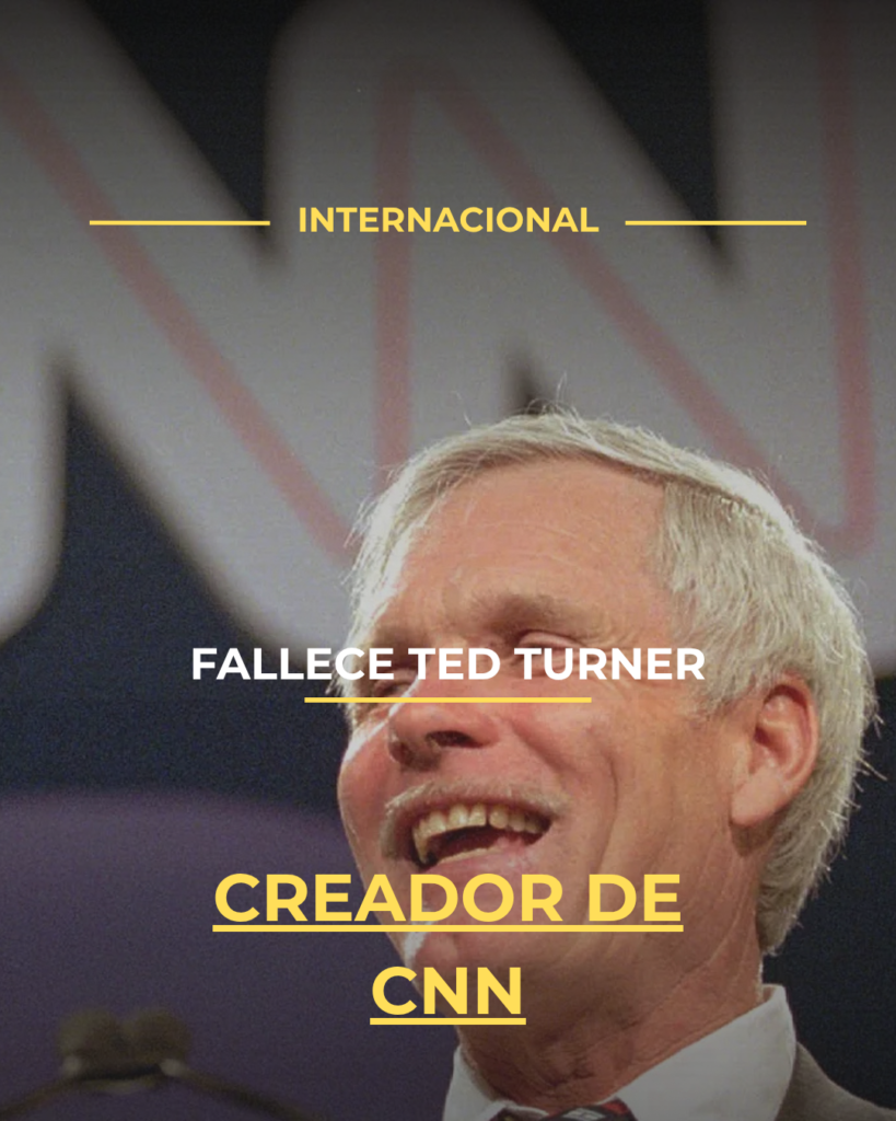 Fallece Ted Turner, creador de CNN