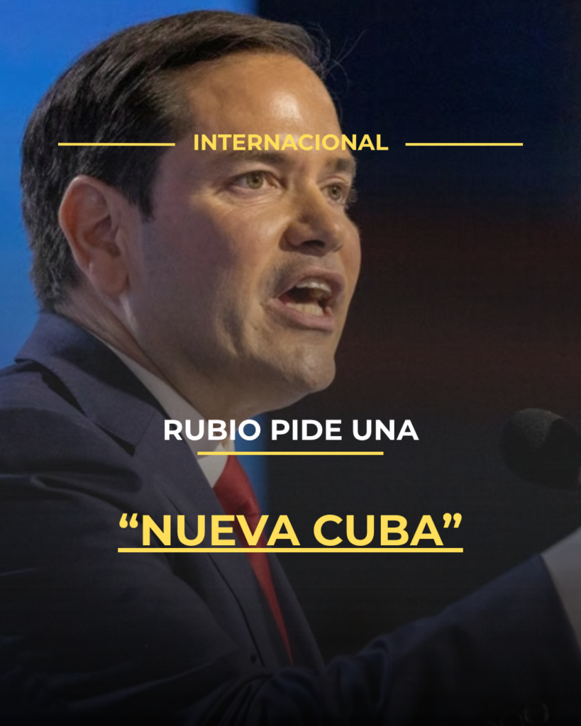 Rubio pide una “nueva Cuba”