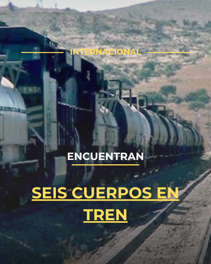 Encuentran seis cuerpos en tren