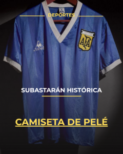 Subastarán histórica camiseta de Pelé