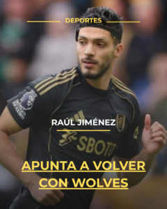 Raúl Jiménez apunta a volver con Wolves