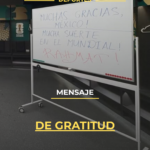 Mensaje de gratitud