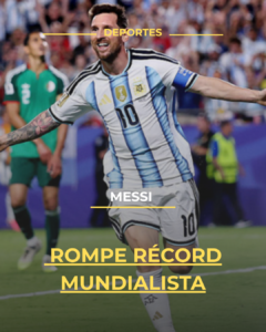 Messi rompe récord mundialista
