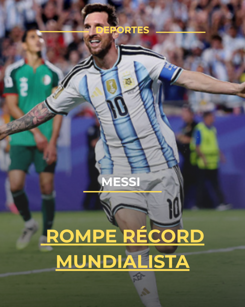 Messi rompe récord mundialista