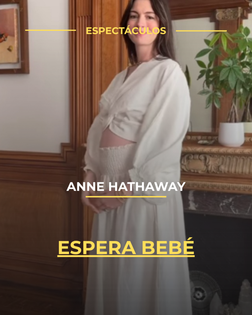 Anne Hathaway espera bebé