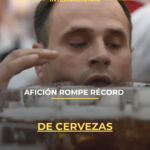Afición rompe récord de cervezas