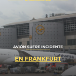 Avión sufre incidente en Frankfurt